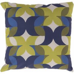 Baloc 18" Square Modern Pillow plush Blue/Dark Blue/Ivory/Mustard/Olive/Navy Outdoor Throw Pillow - Boutique Rugs