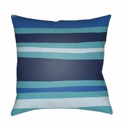Saskatoon 20" Square Modern Pillow plush Aqua/Blue/Dark Blue/Light Blue/Navy Outdoor Throw Pillow - Boutique Rugs