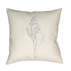 Obando 18" Square Coastal Pillow plush Off White/Natural Gray/Dusty Sage/Driftwood/Dark Gray/Light Silver/Ivory/Light Gray/Ash/Beige Outdoor Throw Pillow - Boutique Rugs