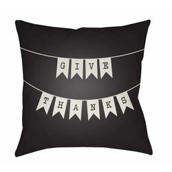Mapoon 18" Square Modern Pillow plush White Tonal/Black White/Smoke/Dark Gray/Gray/Black/Light Silver/Onyx/Jet Black Outdoor Throw Pillow - Boutique Rugs