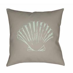 Lochearn 18" Square Coastal Pillow plush Driftwood/White Tonal/Nutmeg/Smoke/Gray/Sage/Light Silver/Metallic Silver/Nickel/Gray Outdoor Throw Pillow - Boutique Rugs