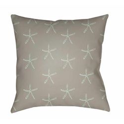 Dulangan 20" Square Coastal Pillow plush Driftwood/White Tonal/Smoke/Dark Gray/Nutmeg/Sage/Sterling Gray/Off White/Gray Outdoor Throw Pillow - Boutique Rugs