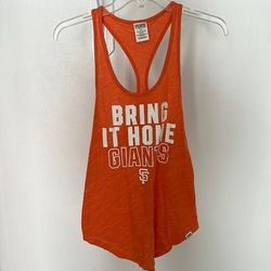 Pink Victoria's Secret Tops | 3 For $10 Sf Giants Racerback Tank Top | Color: Orange | Size: Xs