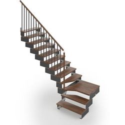 Misterstep - Escalier Quart Tournant - COMPOSITY - Bois Noyer