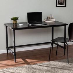 Lawrenny Reclaimed Wood Desk in Black - SEI Furniture HO1152537