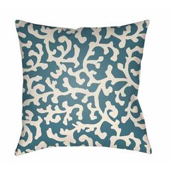 Tagnanan 22" Square Modern Pillow plush Off White/Muted Blue/Cloud Gray/Gray/Natural Blue/Pearl/Beetle Blue/Slate Blue/Marine Blue Outdoor Throw Pillow - Boutique Rugs