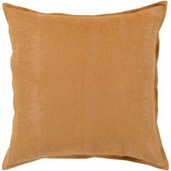 Chunky 20" Square Modern Cotton Burnt Orange Lumbar Pillow - Boutique Rugs