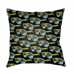 Colipapa 18" Square Modern Pillow plush Lavender/Onyx Black/Brass/Dark Gray/Natural Blue/Jet Black/Off White/Black/Onyx/Pewter/Olive/Medium Gray Outdoor Throw Pillow - Boutique Rugs