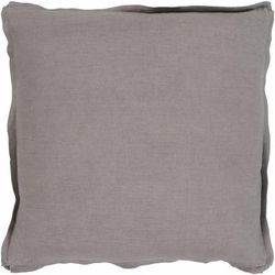 Verndale 20" Square Cottage Medium Gray Throw Pillow - Boutique Rugs