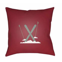 Curuan 18" Square Modern Pillow plush White Tonal/Garnet/Chocolate Brown/Dusty Pink/Dusty Coral/Mocha/Brick Red/Silver/Dark Brown/Light Brown/Silver Gray Outdoor Throw Pillow - Boutique Rugs