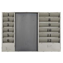 Grey Industrial Memo Board Metal Wall Décor by Quinn Living in Grey