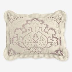 Amelia Sham by BrylaneHome in Ivory Lavender (Size STAND) Pillow