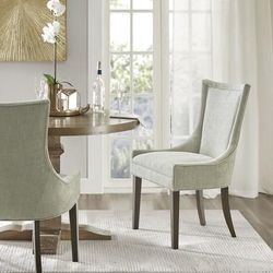 Madison Park Signature Ultra Dining Side Chair (set of 2) in Light Green Multi - Olliix MPS108-0296