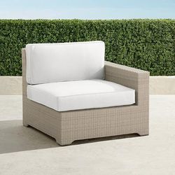 Palermo Modular Seating Collection in Dove Wicker - Right-facing Chair, Standard, Rumor Midnight - Frontgate