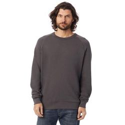 Alternative 9575ZT Washed Terry Champ Sweatshirt in Dark Grey size XL | Cotton