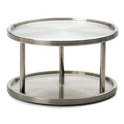 Lazy Susan - 2 Tier Stainless Steel by RSVP International in Gray
