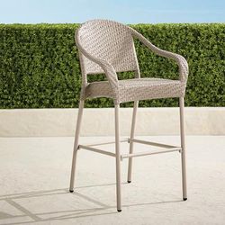 Set of 2 Cafe Bar Stools in Wicker - Dove Wicker - Frontgate