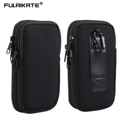 FULAIKRapidly-Sac de taille en nylon pour homme double couche grand espace élasticité poudres de