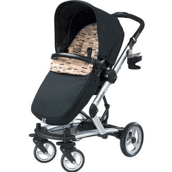 Peg Perego 2010 Skate Stroller with Bassinet in Black Step