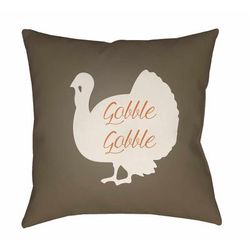 Nell 18" Square Cottage Pillow plush Multi Brown/Seashell/Terracotta/Neutral/Gray/Pearl/Eggplant/Dark Gray/Taupe/Dark Purple/Medium Gray Outdoor Throw Pillow - Boutique Rugs