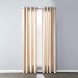 Wide Width Sunsafe Maeve Window Panel Curtains by SKL Home in Tan (Size 40" W 108"L)