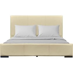 Abbey Platform Bed, Beige, Queen by Camden Isle in Beige (Size QUEEN)