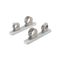 TACO Marine 2-Rod Hanger w/Poly Rack - Polished Stainless Steel F16-2751-1