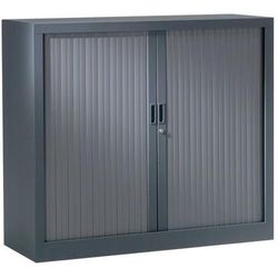 Armoire Basse À Rideaux 120 X 100 Cm 7016 Anthracite - Vinco