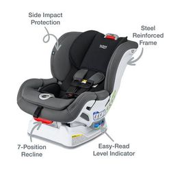 Britax Marathon Clicktight Convertible Car Seat - Mod Black (SafeWash)
