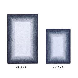 Torrent Bath Mat Rug, (17" X 24" | 21" X 34") by Better Trends in Gray