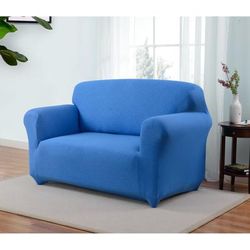 Kathy Ireland Ingenue Love Seat Cover by Kathy Ireland in Cobalt (Size LOVESEAT)