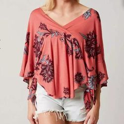 Free People Tops | Free People Maui Wowie Top In Passion Flower Combo - S | Color: Pink | Size: S