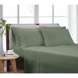 Heritage Solid Sheet Set by Cannon in Green (Size TWIN)