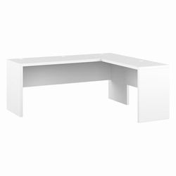 Office by kathy ireland Echo 72W L Shaped Computer Desk in Pure White - Bush Furniture ECH054PW