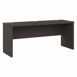 Office by kathy ireland Echo 72W Computer Desk in Charcoal Maple - Bush Furniture KI60310-03