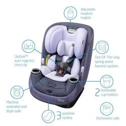 Maxi-Cosi Pria Max All-in-One Convertible Car Seat - Tetra Plum (PureCosi)