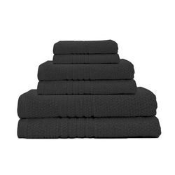 Softee 6-Pc. Towel Set by ESPALMA in Black