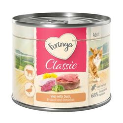 6x200g Duck & Veal Feringa Classic Meat Menu Wet Cat Food