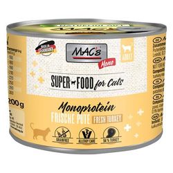 6x200g Mono Sensitive Turkey MAC's Wet Cat Food