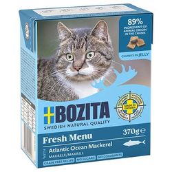 18x370g Mackerel Chunks in Jelly Bozita Wet Cat Food