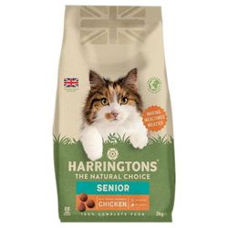 2x2kg Senior Chicken Harringtons Dry Cat Food