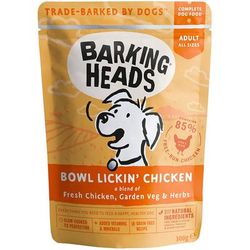 20x300g Bowl Lickin' Chicken Barking Heads Wet Dog Food