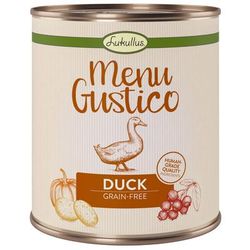 24x800g Adult, Duck, Carrot, Cowberries, Rosemary Menu Gustico Lukullus Wet Dog Food