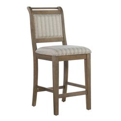 Edison 26 in Grey Counter Stool by Linon Home Décor in Grey