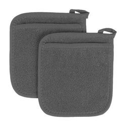 Royale Collection Pot Holder Pocket Mitts, Set Of 2 Pot Holder by RITZ in Graphite
