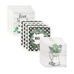 Swedish Sponge Cloths, Set Of 12 Dish Cloth by RITZ in Woodgrain