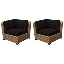 Laguna Corner Sofa 2 Per Box in Black - TK Classics Tkc025B-Cs-Db-Black