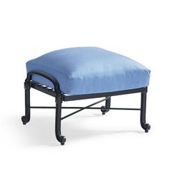 Outdoor Premium Ottoman Cushion - Peacock, 26"W x 24"D - Frontgate