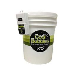Marine Metal Products Cool Bubbles 5 Quart Insulated Aerated Bait Container w/B-11 Model Pump White CB-115