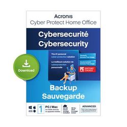 Acronis Cyber Protect Home Office Advanced Edition (1 Windows or Mac License, 1-Yea THIZSLLOS